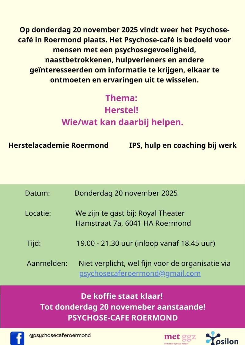 Psychose-café november 2025